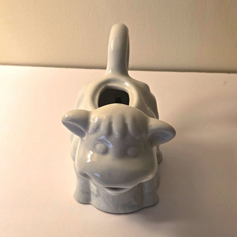 Cow Shaped Porcelain Creamer Pitcher Figurine Style Milk Cream Server